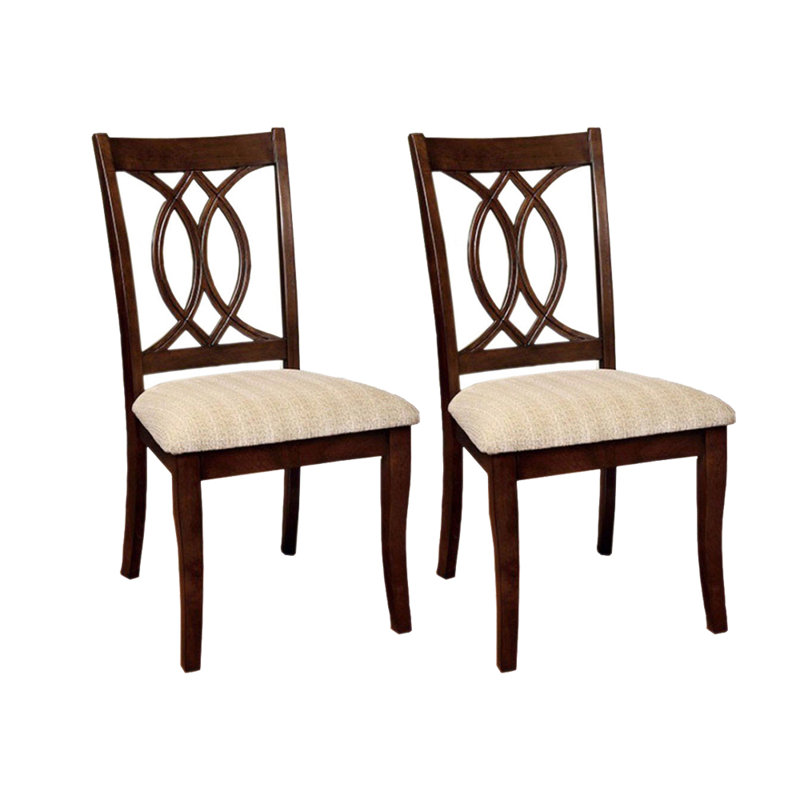 Chaise d’appoint rembourrée en brun Landa