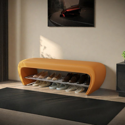 47.2in Shoe Storage Bench Shoe Changing Stool