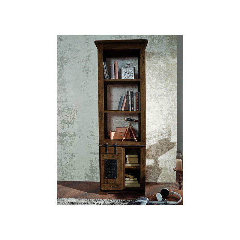 Railway 180 H x 60 W Bookcase, Brown Lacquered