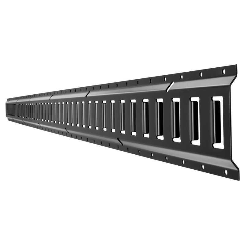 Ensemble de rail d'attache E-Track, rails de rail en E de 7,7 pi, 26 pièces Comprend 2 sangles à cliquet et 8 joints toriques et 8 attaches avec anneau en D et 8 embouts pour les garages, les fourgonnettes et les remorques