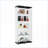 Cabinets, 74.3”H Black Glass Display Cabinet with 5 Shelves &amp; Lock | Contemporary | Living Room-211274123