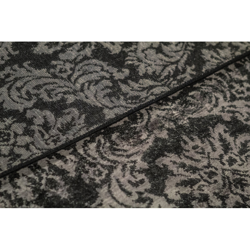 Wool Damask Area Rug