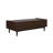 Duane 47" Mid-Century Modern Coffee Table with Full Extension Drawer and Shelf in Black-91031795