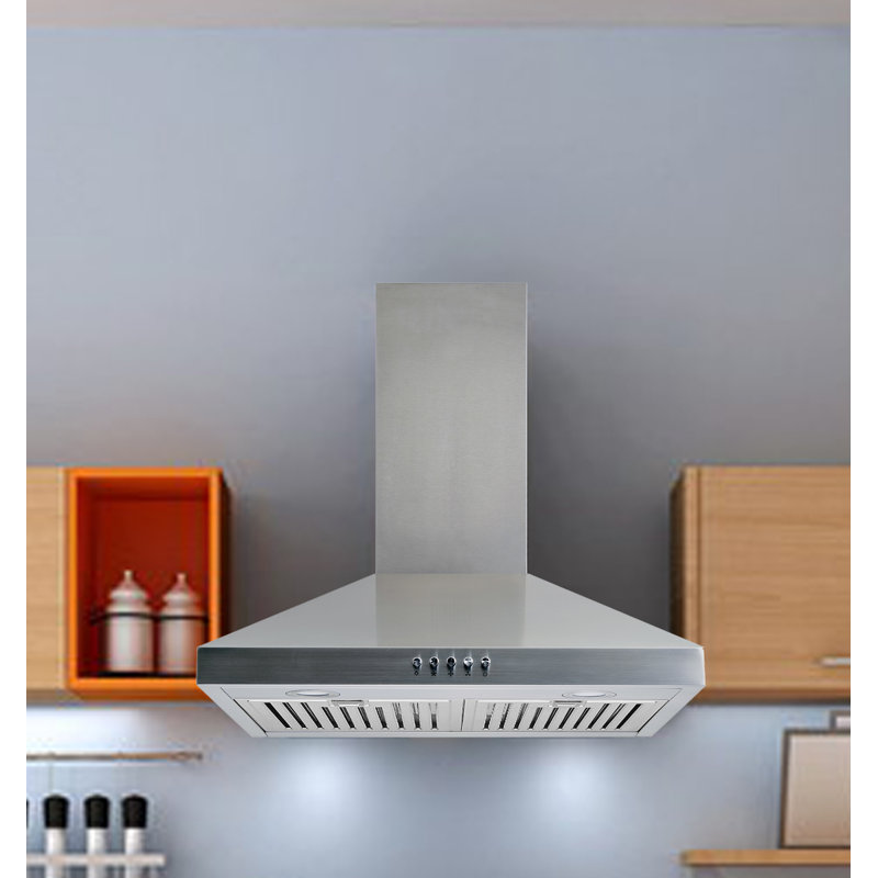 W103C Series 30" 400 CFM Convertible Wall Mount Range Hood in Stainless Steel With Filter Included