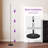 Adjustable Height Dimmable LED Corner Floor Lamp with Remote Control-390656150-401974191