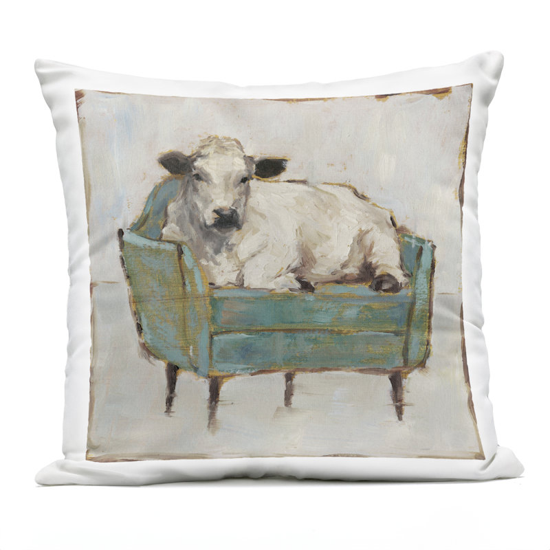Coussin d'extérieur imprimé Antique