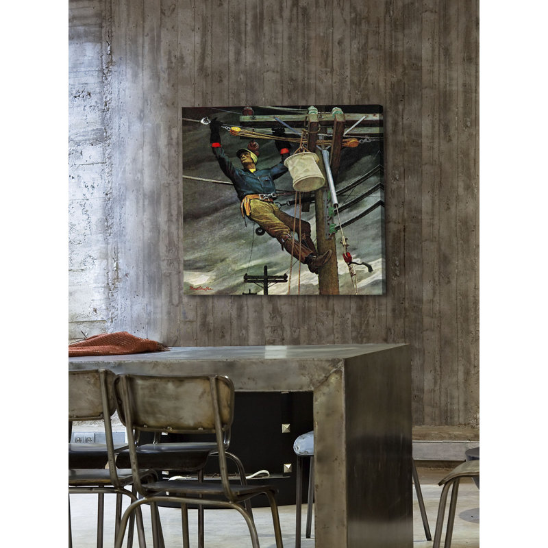 « telephone linest », reproduction d’art sur toile tendue, H 32 po x l 32 po