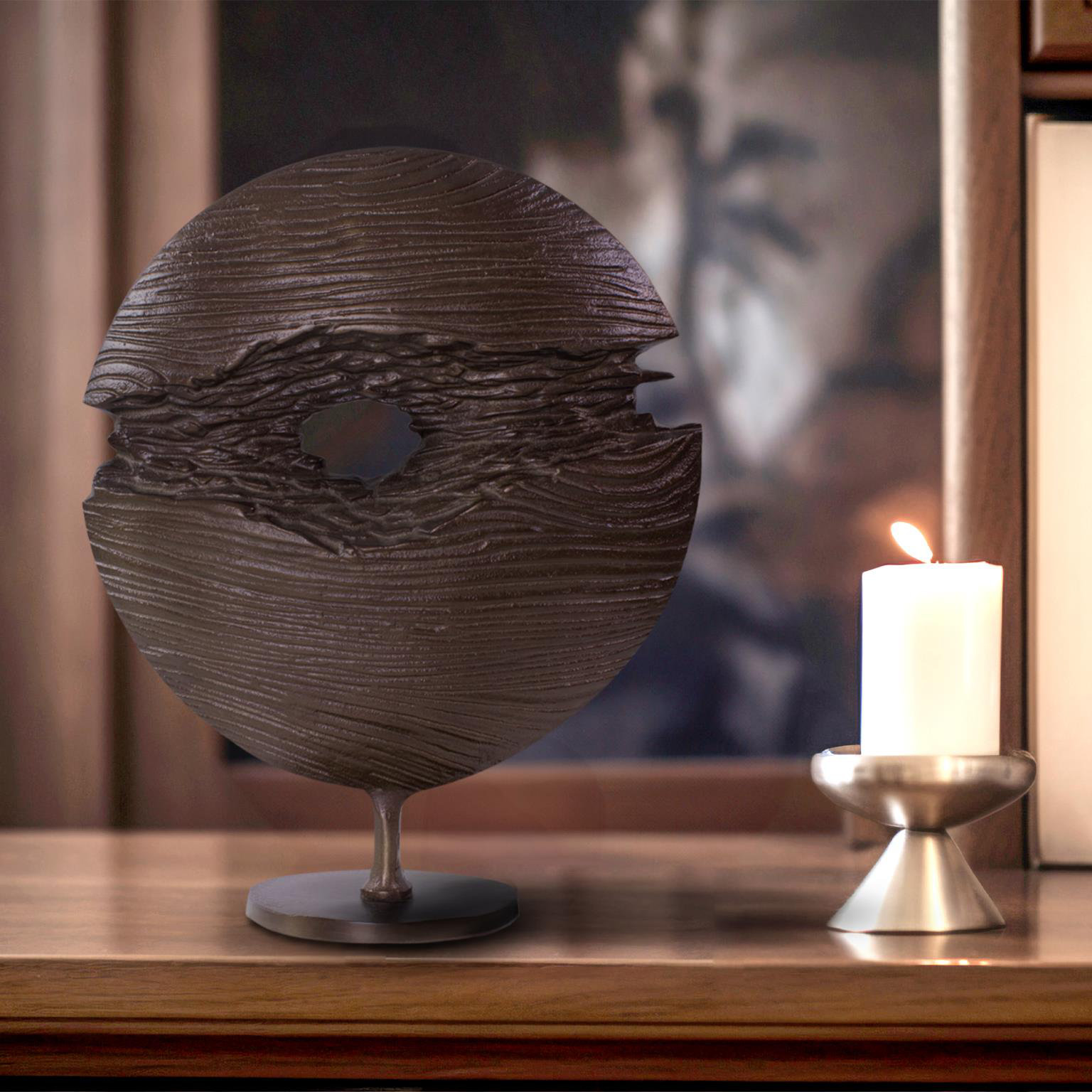 Berken Round Decorative Sculpture