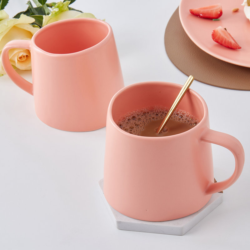 Stone Lain Delilah Mug Set Porcelain, Peach
