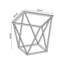 Gabriela Glass Top Pedestal End Table