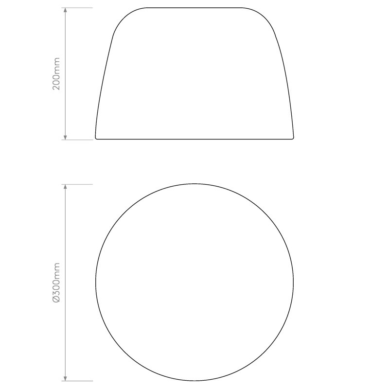 Taiko 2 - Light Flush Mount, Matte Black