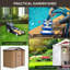 Outdoor Storage Shed with Foundation, 4 Vents and 2 Easy Sliding Doors