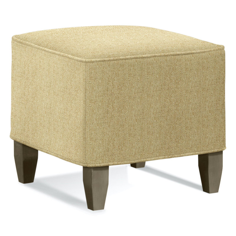 Brooklyn Upholstered Ottoman, Beige Sugar Performance Polypropylene/Olefin, Truffle