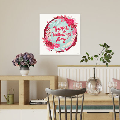 Art contemporain «Sweet Hearts Vii» avec crème Happy Valentines Day