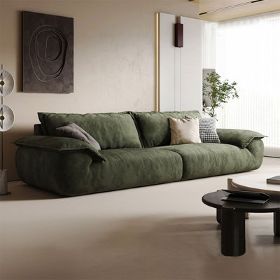 Coussin modulaire en polyester vert