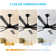 Osaze Ceiling Fan with LED Lights