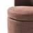 Chrysten 24''W Modern Channel-Tufted Backrest Dining Chair with Wheels-114288420