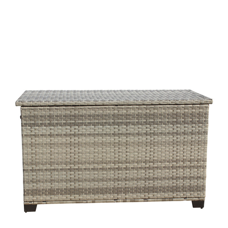 Wicker Patio Furniture Storage Box