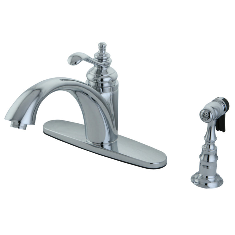 Templeton Gourmetier Single Handle Kitchen Faucet, Polished Chrome
