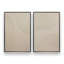 «Echoed Curves in Beige», ensemble de 2 impressions sur toile dans un cadre en érable, 18 po x 12 po-119946518-109129791-109129790
