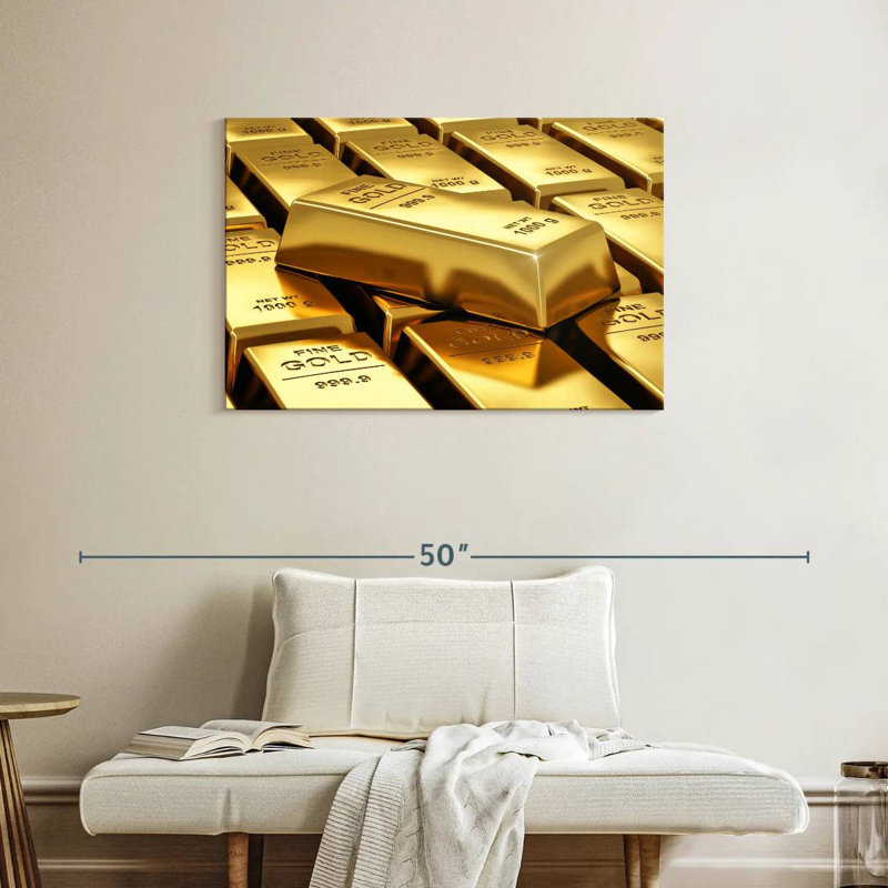 Kerner Gold Bars, 24" H x 36" W