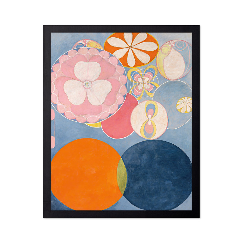 Hilma af Klint - The Ten Larmost - Childness No2, H 12 po x l 16 po, Affiche, Cadre noir