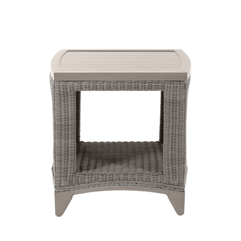 Astoria Outdoor Side Table, Oyster