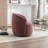 Swivel Accent Armchair Barrel Chair With Powder Coating Metal Ring-1135975692