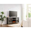 Console de meuble télé avec chauffage, lumière DEL et tablettes pour téléviseur de 65 po ou moins-1443615868