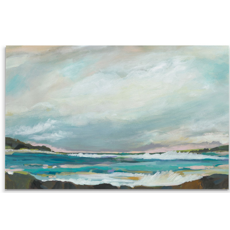 « seaside view iii », reproduction, H 12 po x l 18 po x P 1,5 po, Toile tendue