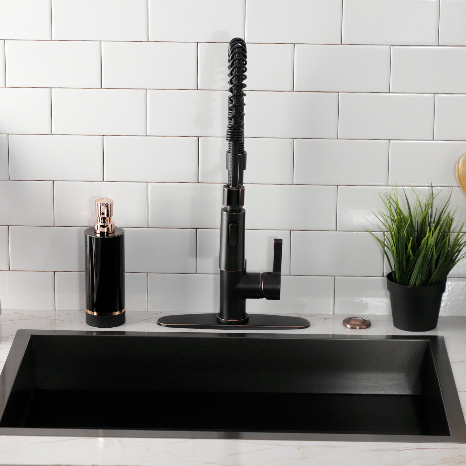 Kingston Brass Continental Pre-Rinse Faucet, Naples Bronze