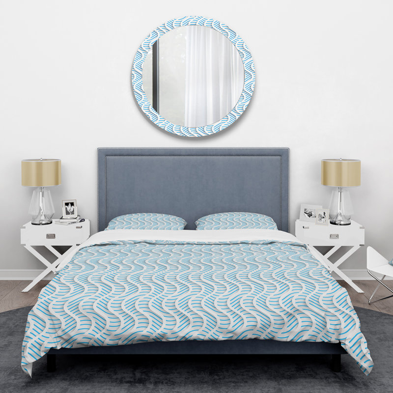 Ensemble de housse de couette mid-century 3d pattern ii, Housse simple + 1 taie décorative