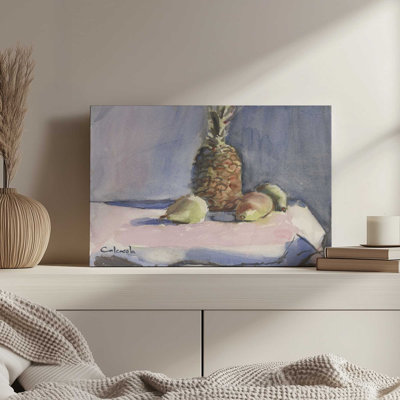 Pineapple & Pears by Stephen Calcasola Canvas Art Print