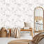 Papier peint adhésif à feuilles d'aquarelle Boho Farmhouse-129457087