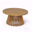 Table basse d'extérieur en bois d'acacia, ronde-1752440654