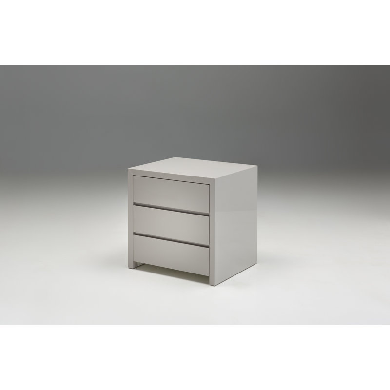 Commode anglaise 3 tiroirs Blanche, Blanc
