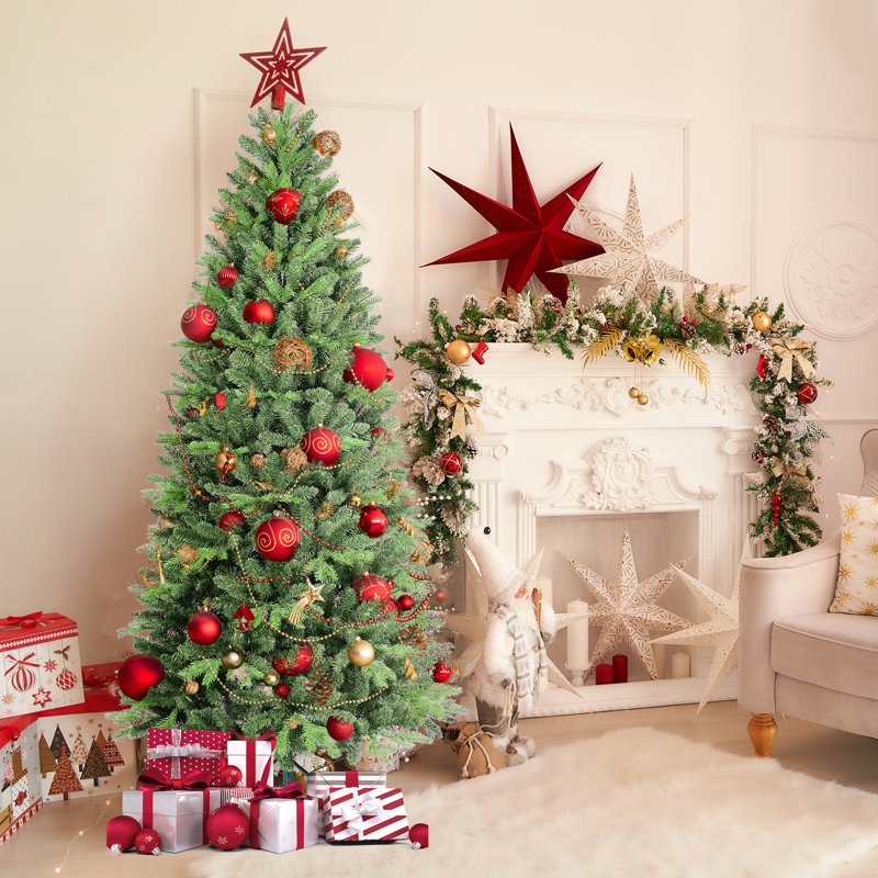 Sapin de Noël pin non éclairé, 6'
