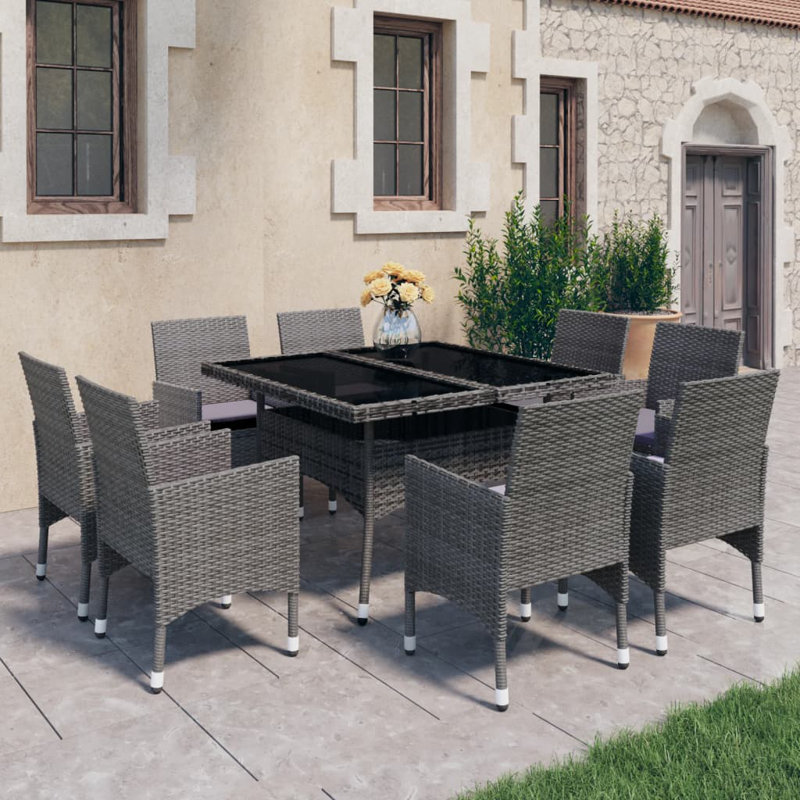 Dining Set, Purple, Gray