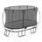 4 Piece Springfree Trampoline 13' Oval Backyard Trampoline with Safety Enclosure