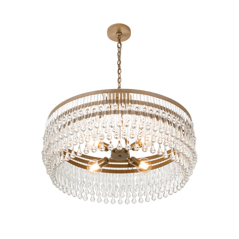 Pivot 4 - Light Dimmable Drum Chandelier