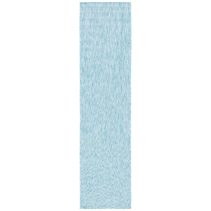 Tapis d'intérieur / extérieur de couleur unie Alexondra Performance, Tapis de couloir 2 pi 2 po x 9 pi