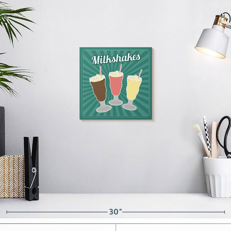 Milkshakes de style rétro Yarlin, H 10 po x l 10 po