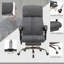 Fauteuil de bureau de direction avec 4 fauteuils inclinables et chauffants en cuir de polyuréthane, réglable en hauteur et pivotant