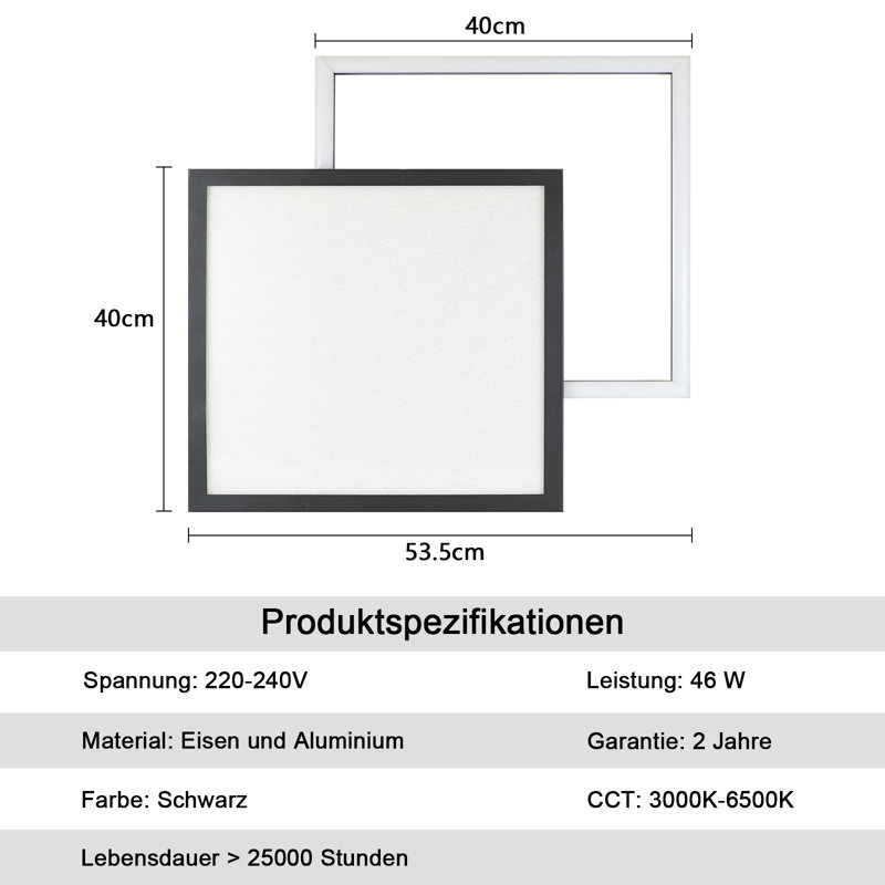 Arlener LED Flush Mount, Black