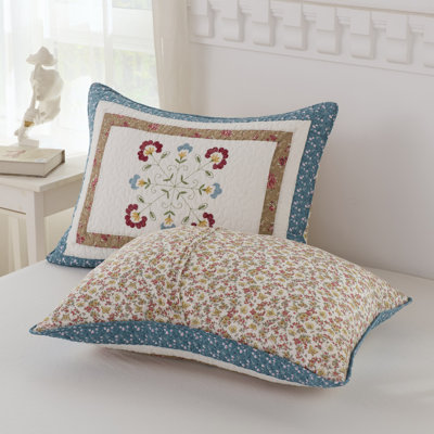 Ensemble de courtepointe en coton 353 pièces avec broderie pour chambre de ferme