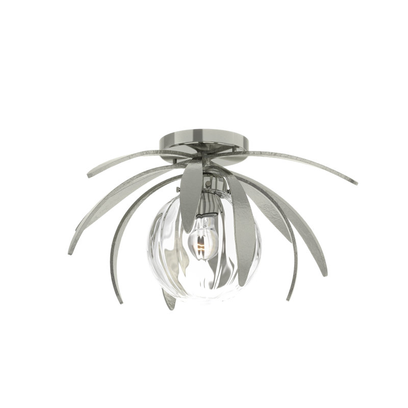 Dahlia 1 - Light Semi Flush Mount, Water Clear, Sterling