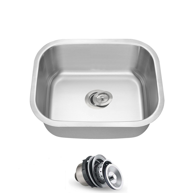 18.125'' L Stainless Steel Kitchen Sink