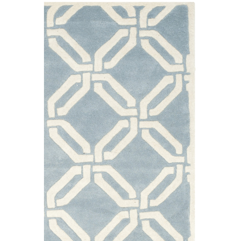 Tapis en laine touffeté à la main Aubrielle, Rectangle 4 pi x 6 pi