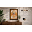 Golden Labrador Portrait Geometric - Framed Print-800578039-800578038