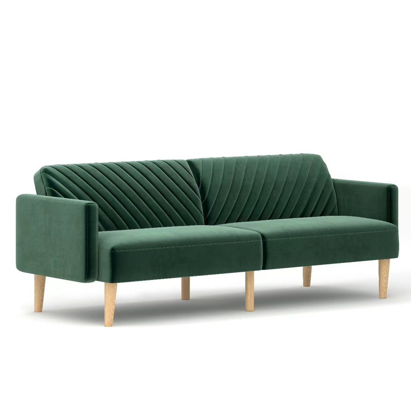Horka Sofa Bed, Green 100% Linen